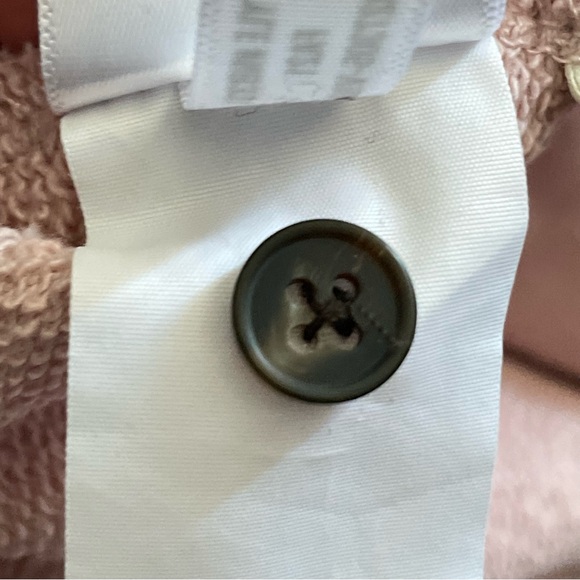 MADEWELL Dusty Pink Button-Up Sweatshirt - Picture 7 of 9